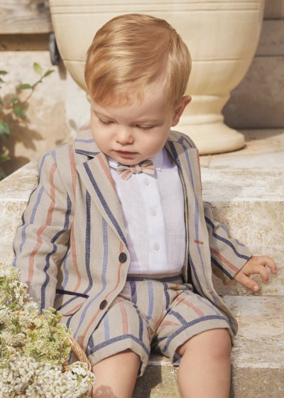Blazer lino righe