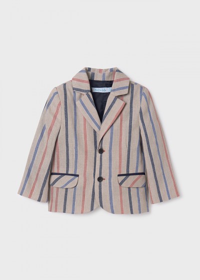 Blazer lino righe