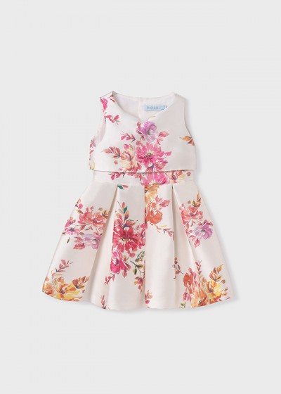 Vestito mikado stampato