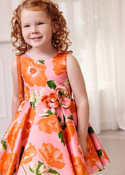 Vestito satin stampato