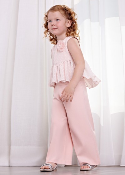 Completo pantalone lungo crepe