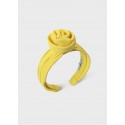 Cerchietto crepe fiore Giallo 073