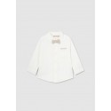 Camicia m/l lino elegante papillon Ecru 012