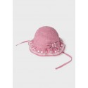 Cappello lino ricamo Hibiscus 085