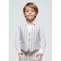 Gilet lino suiting Pietra 051