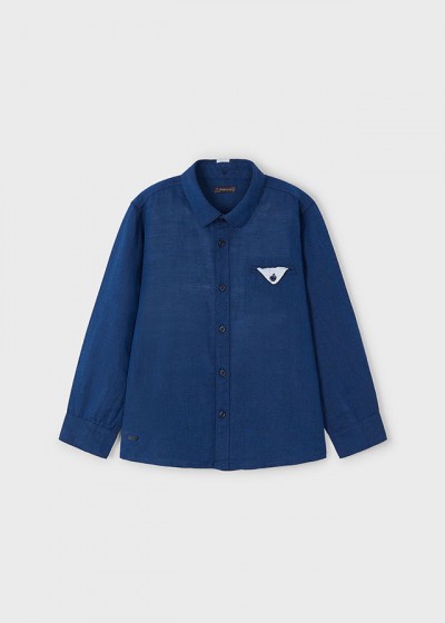 Camicia m/l lino Ciano 068