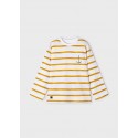 Maglietta m/l righe Ocra 027
