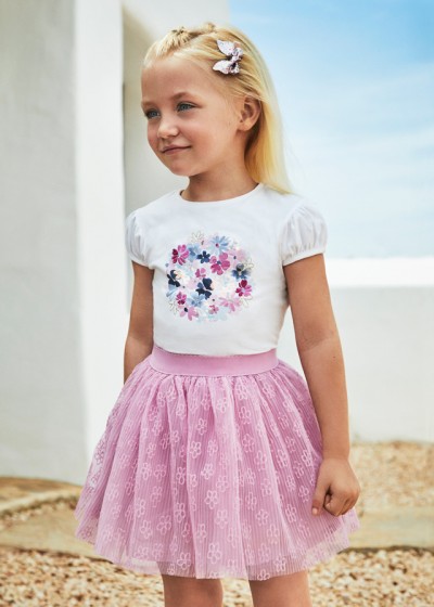 Completo gonna tulle Malva 030