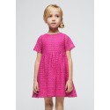 Vestito guipure Fucsia 083