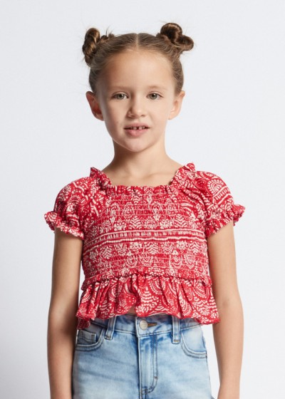 Blusa nido d ape Granatina 083