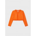 Cardigan tricot basico girocollo Arancia 062