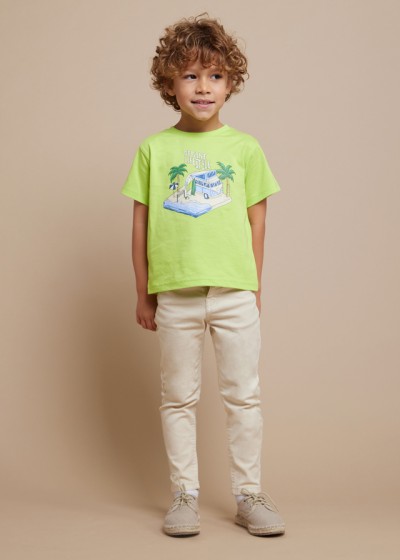 Pantalone twill elastan...