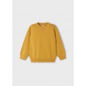 Jersey collo tondo basico Ocra 073