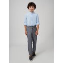Pantalone natural elegante Marino mix 023