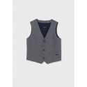 Gilet natural suiting Marino mix 047