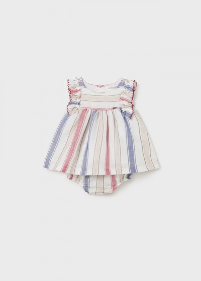 Vestito righe lino Marte 059