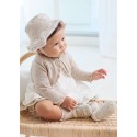 Vestito nido d ape Ecru 040