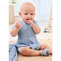 Completo pantalone corto Azzurro 057