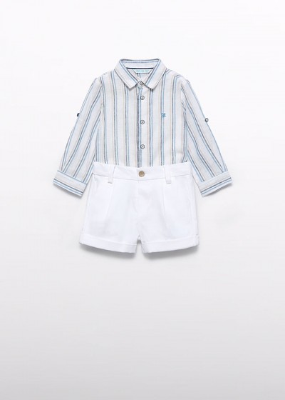 Compl. bermuda camicia righe