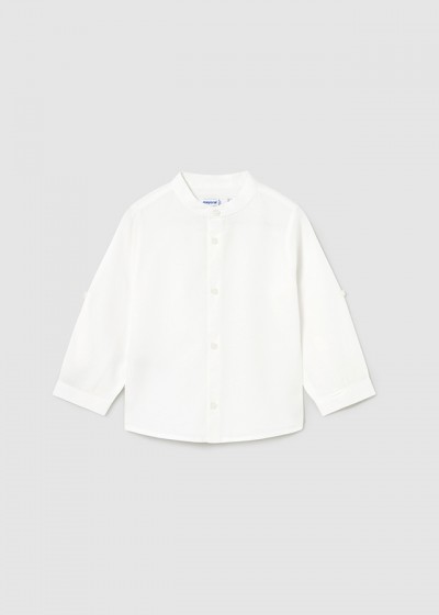 Camicia m/l lino collo...