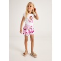 Gonna pantalone stampato Malva 020