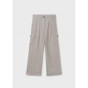 Pantalone lungo fluido cargo Sabbia 016