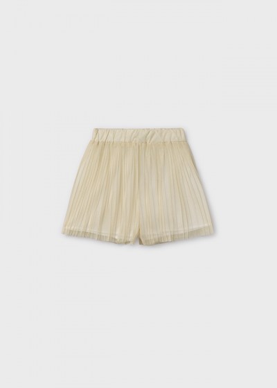 Pantalone corto plissettato...