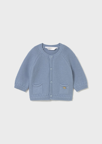 Cardigan girocollo tricot