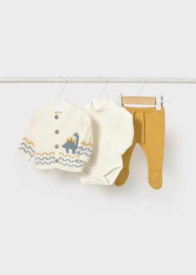 Compl. ghettina 3 pezzi tricot
