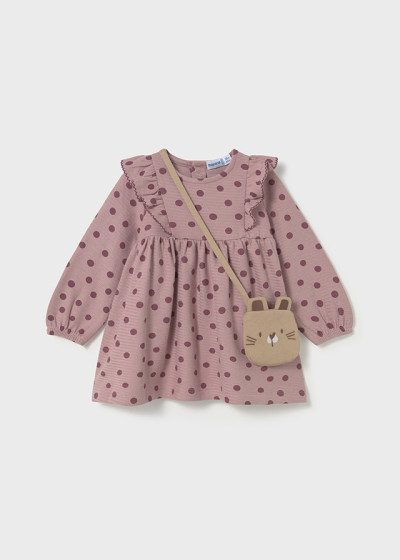 Vestito stampa con borsa
