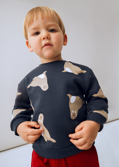 Pullover stampato