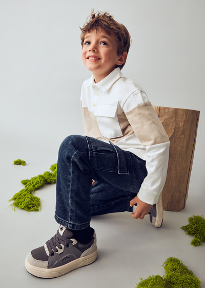 Pantalone soft denim cargo