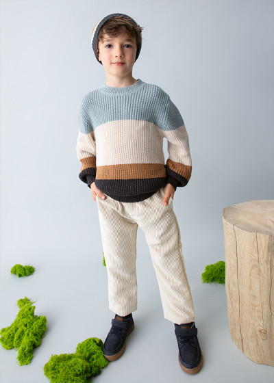 Pantalone jogger costine