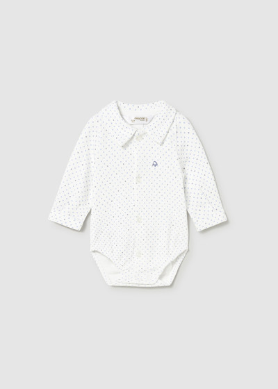 Body camicia Ecru blu 032
