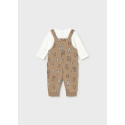 Tutina salopette jacquard Arachide 078