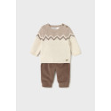 Comp. pant. lungo e maglia Cacao 096