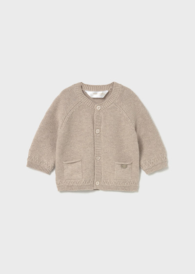 Cardigan girocollo tricot...