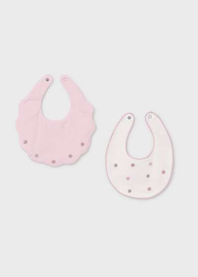 Set 2 bavaglini Rosa baby 050