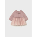 Vestito tricot e tulle Petalo 030