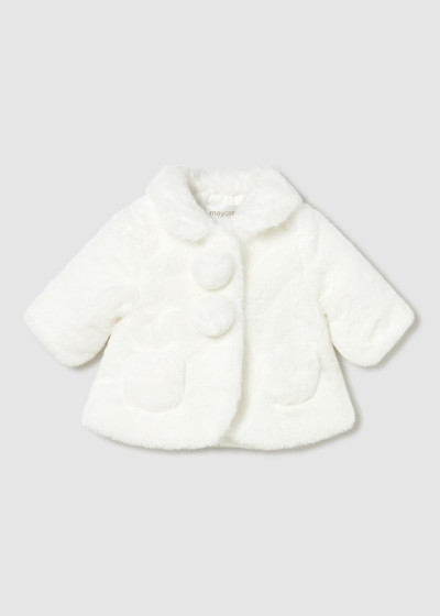 Cappotto pelliccia Ecru 086