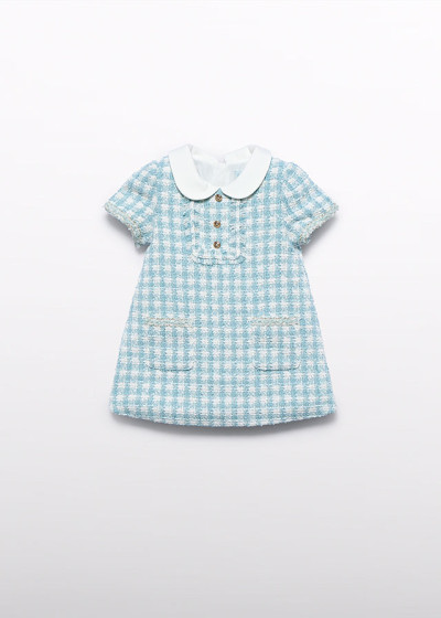 Vestito quadri lurex