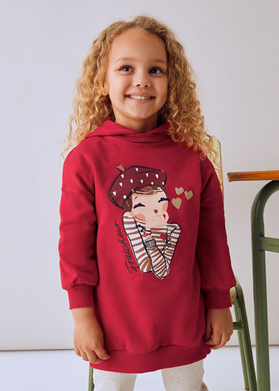 Vestito felpa cappuccio...