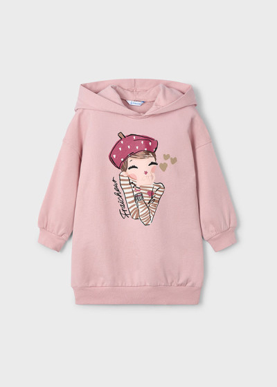 Vestito felpa cappuccio...
