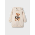 Vestito felpa cappuccio Sabbia 062