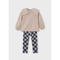 Compl. felpa leggings quadro Nocciola 042