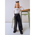 Pantalone lungo wide leg Nero 070