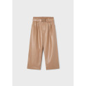Pantalone lungo wide leg Camel 071