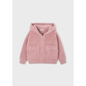 Felpa tricot con pelliccia Cipria 011