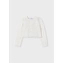 Cardigan tricot link Ecru 085