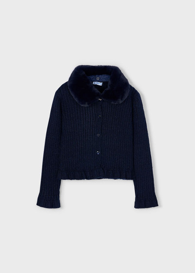 Cardigan tricot colletto...